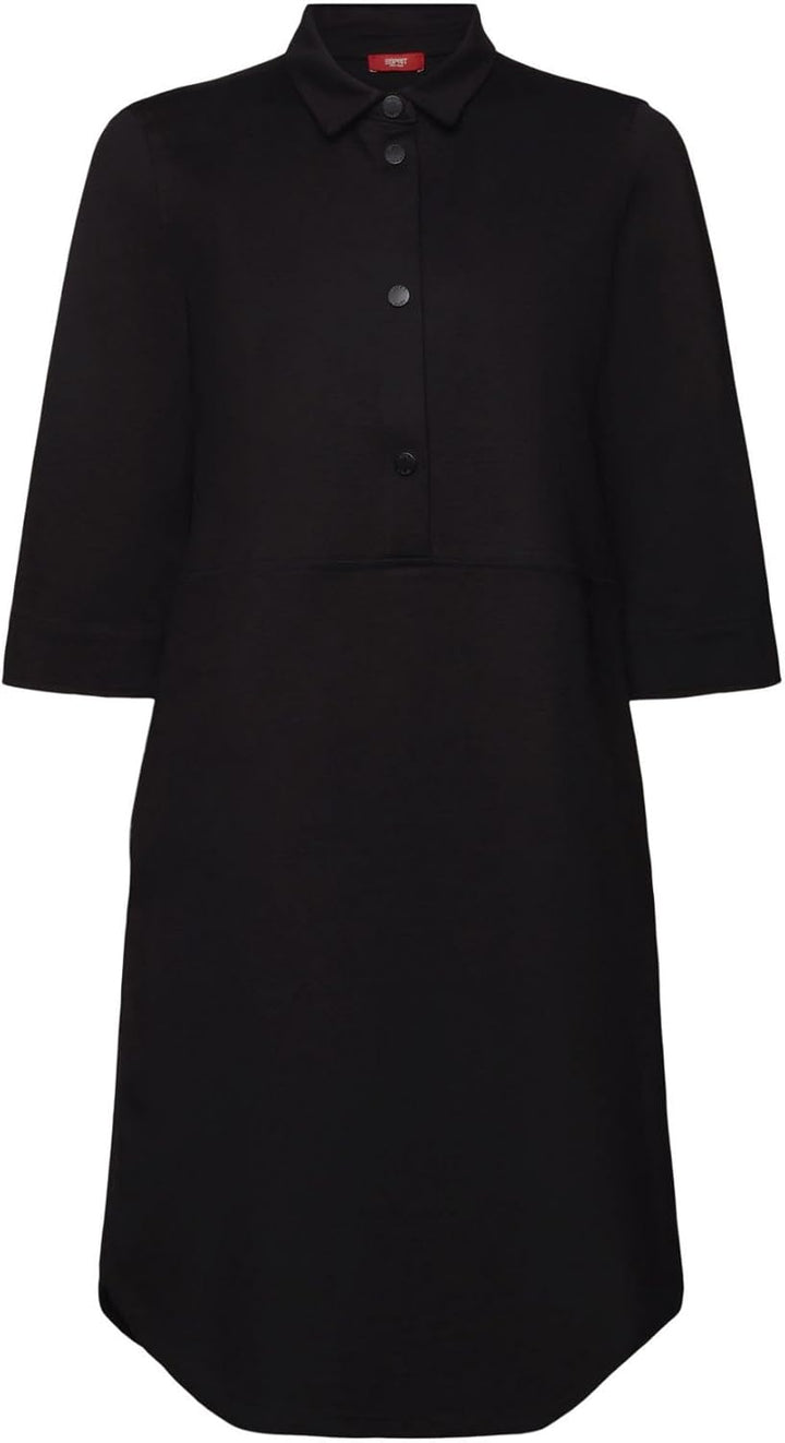 ESPRIT Hemdblusenkleid aus Punto-Jersey