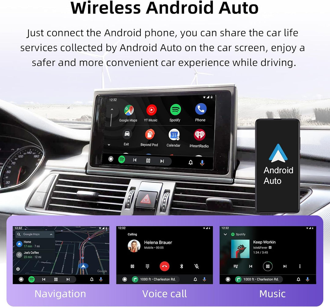 EZoneTronics Wireless CarPlay & Android Auto Retrofit Kit Decoder für Audi A4/A5/A6/A7/Q2L/Q5L/Q7 20