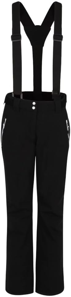 Dare 2b Damen Skihose Womens Diminish Waterproof Ski Salopettes Pants, Schwarz