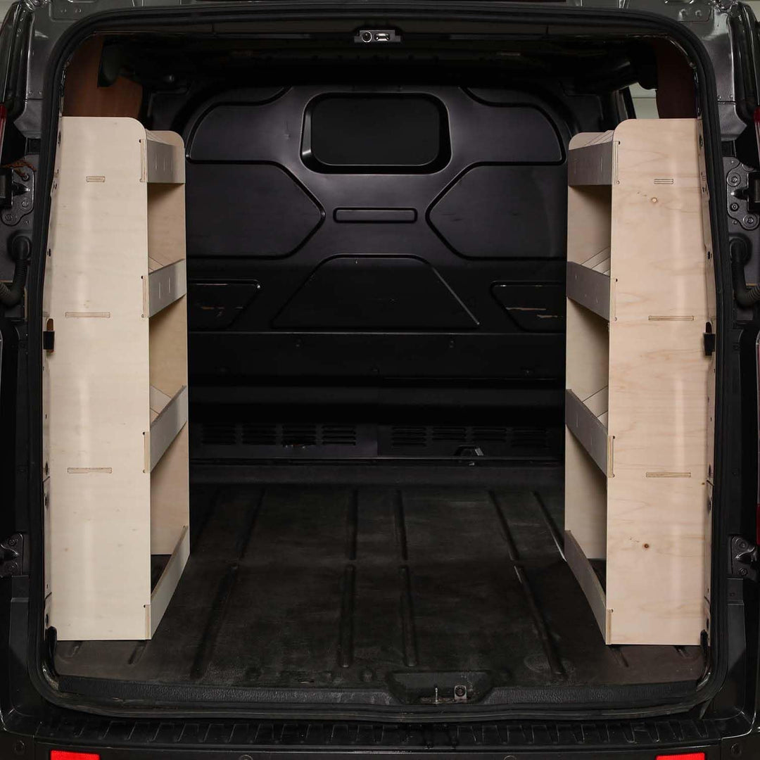Vanify - Kompatibel mit Ford Transit Custom L1 2012+ Fahrzeugeinrichtung Fahrzeugregale, doppelte Re