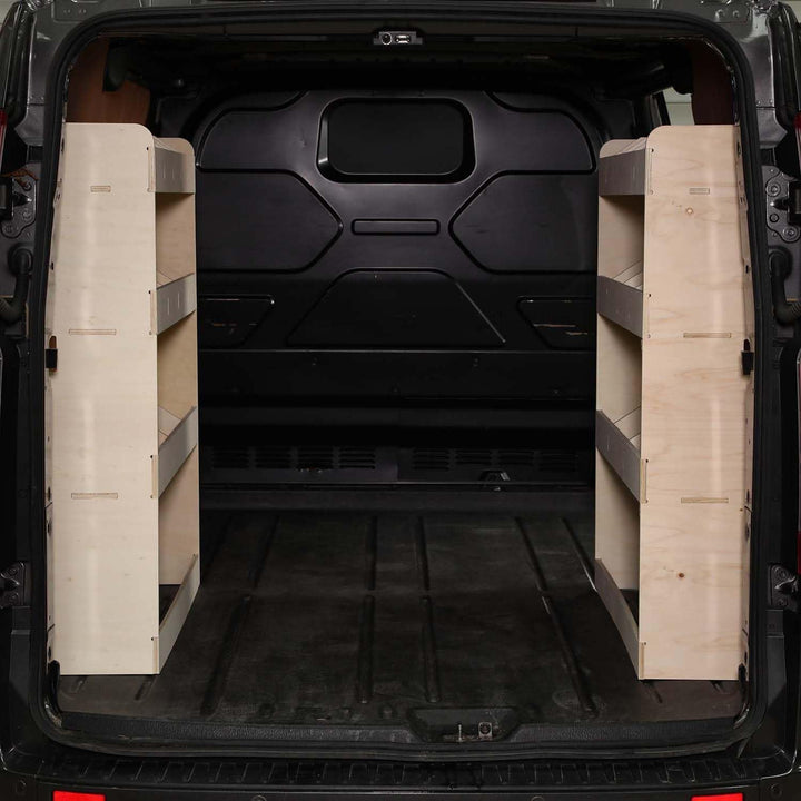 Vanify - Kompatibel mit Ford Transit Custom L1 2012+ Fahrzeugeinrichtung Fahrzeugregale, doppelte Re