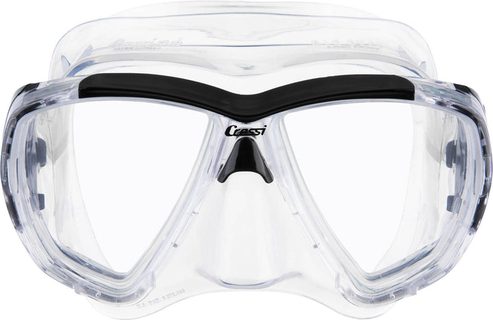 Cressi Tauchmaske Big Eyes Crystal Klar/Schwarz, Klar/Schwarz