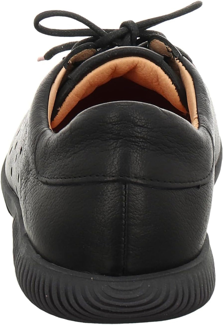Think! Herren Hauki Chromfrei Gegerbte Nachhaltige Schnürhalbschuhe 46 EU 0000 Schwarz, 46 EU 0000 S