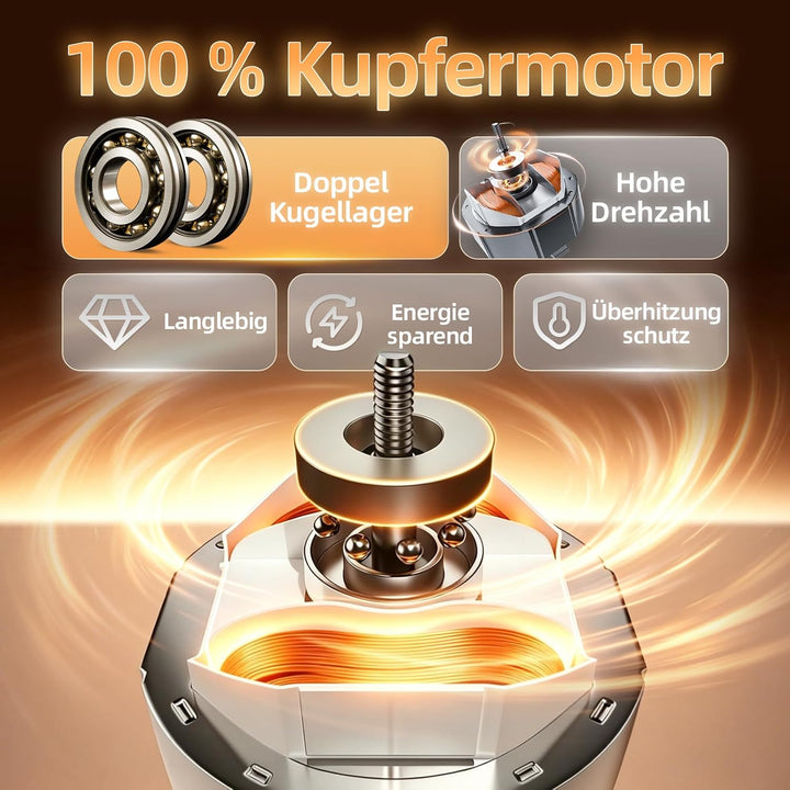 MOCINE Badlüfter 100 mm, 130 m³/h Badezimmer Abluftventilator, Weiss | 50% PC+ABS, Doppelkugellager,