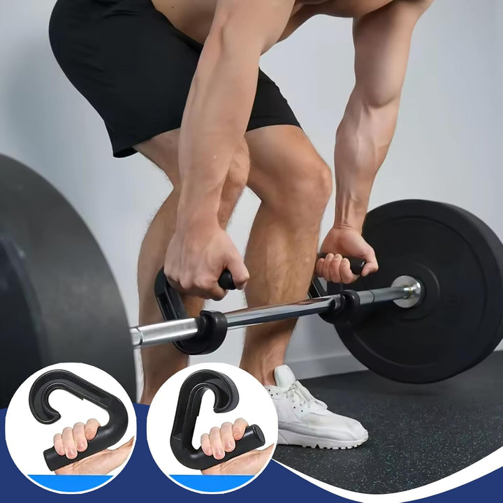 2 Stück Double D Fitness Griffe, 90°-Haken Klimmzug Griffe, Neutral Grip Griffbefestigung, Pull Up G