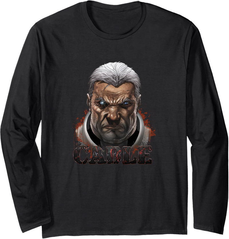 Marvel X-Men Cable Portrait Langarmshirt