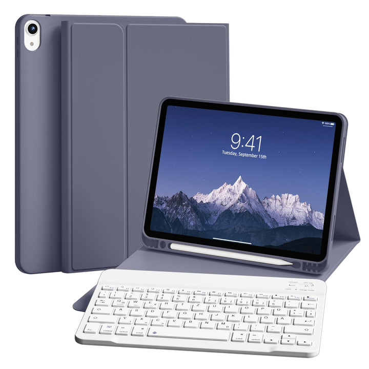Tastatur Hülle für iPad 10. Generation 10,9" 2022 & iPad 11th Gen A16 2025 mit Stifthalter, TPU Rück