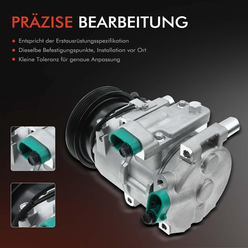 Frankberg Klimaanlage Klimakompressor Kompatibel mit i20 PB PBT 1.4L 1.6L Diesel 2008-2015 Replace