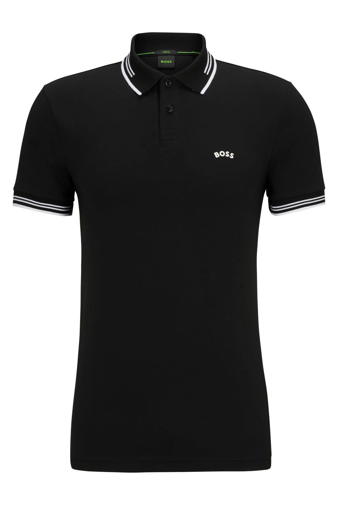 BOSS Herren Paul Curved Polo (1er Pack) Black1 XXL, Black1 XXL