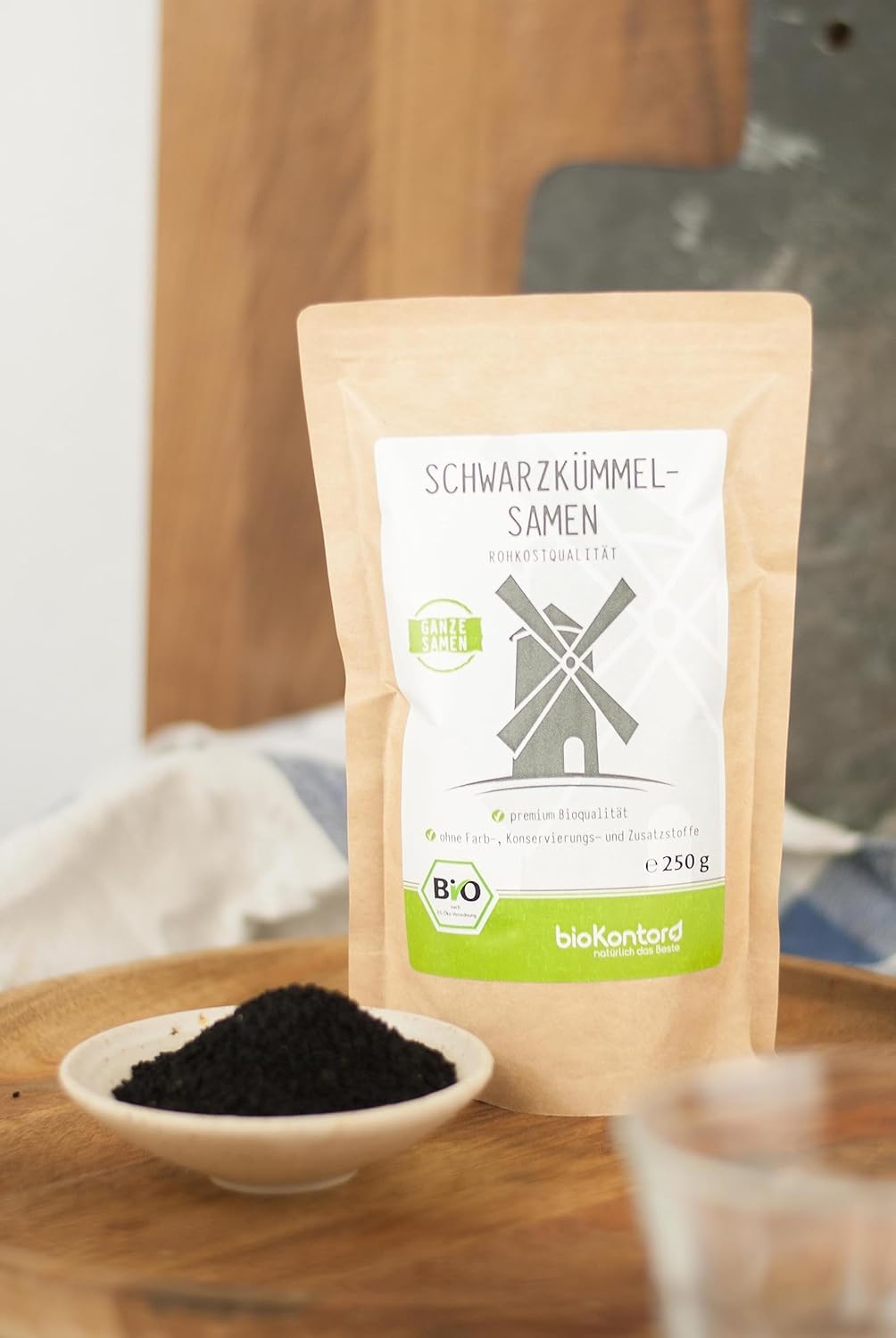 Schwarzkümmelsamen BIO ganz 1000 g I Schwarzkümmel ägyptisch I Rohkostqualität - 100% naturbelassen