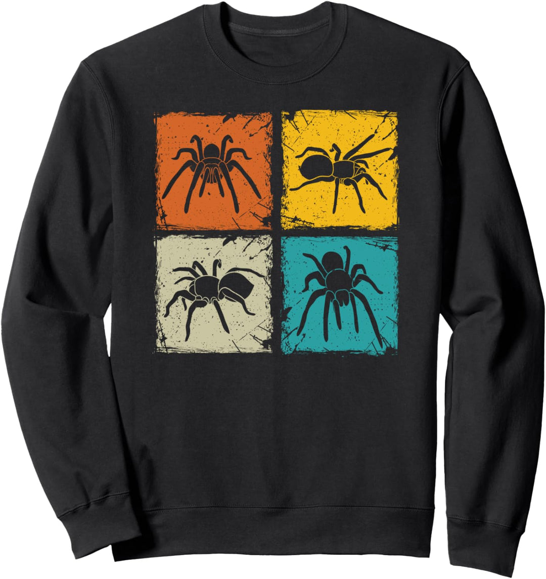 Tarantula retro squares spider lover tarantula owner gift Sweatshirt