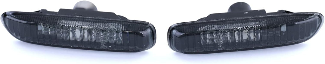 Klarglas Seitenblinker Schwarz Smoke Paar passend für 3er BMW E46 1998-2003