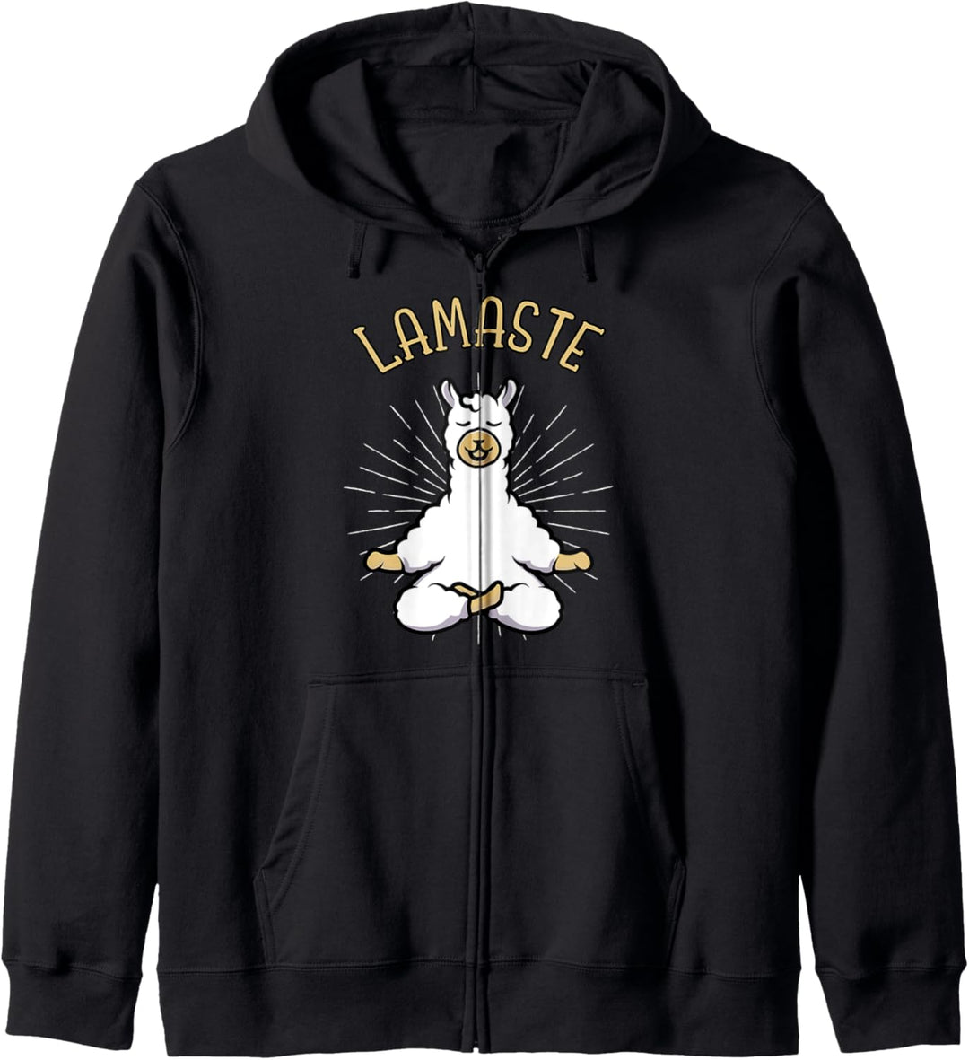Lamaste Lama Yoga Alpaca Geschenke Meditation Spirituell Kapuzenjacke