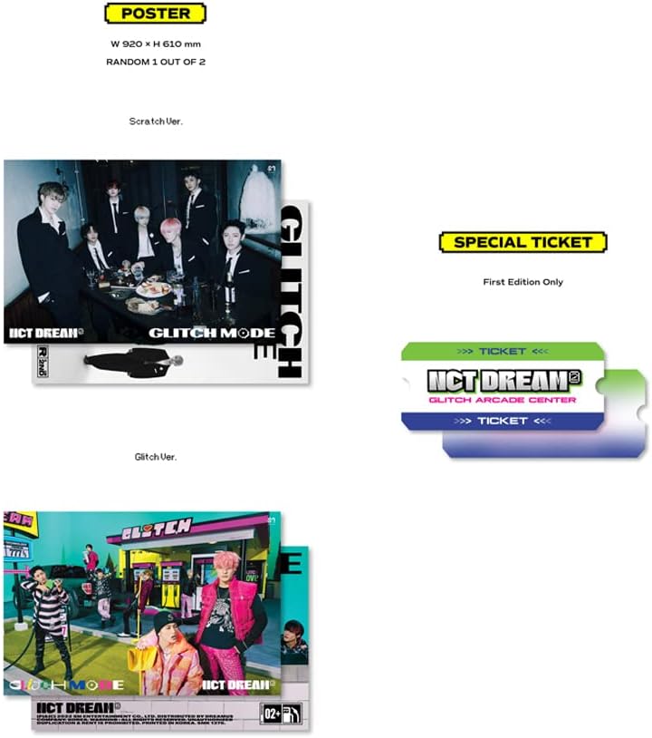 DREAMUS NCT Dream – Glitch Mode the 2nd Fotoalbum Version (B ver), Gold, (SMK1376), B ver