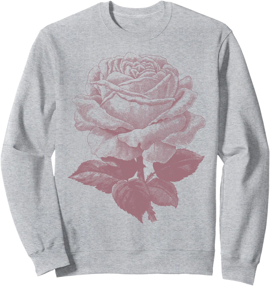 Trendy Rose Portrait Sweatshirt