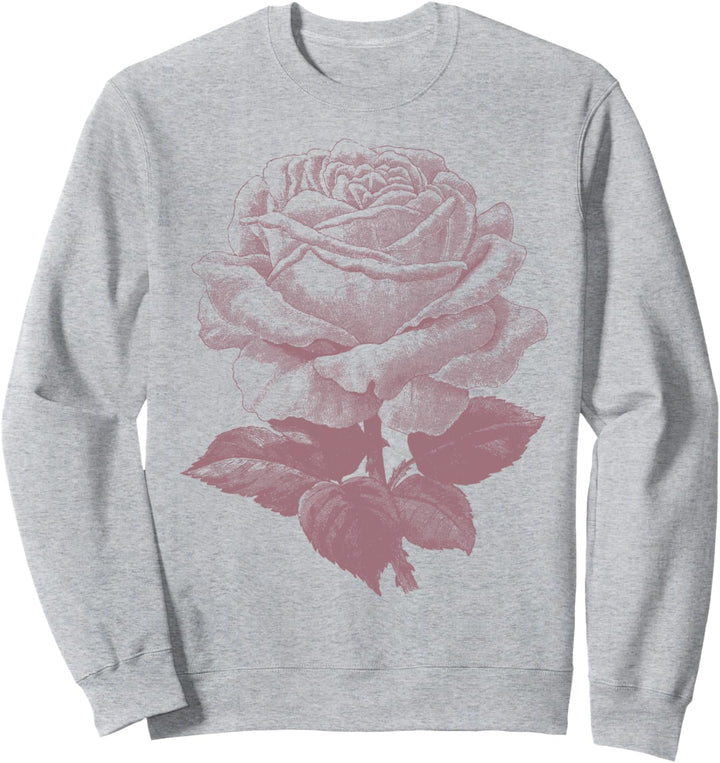 Trendy Rose Portrait Sweatshirt