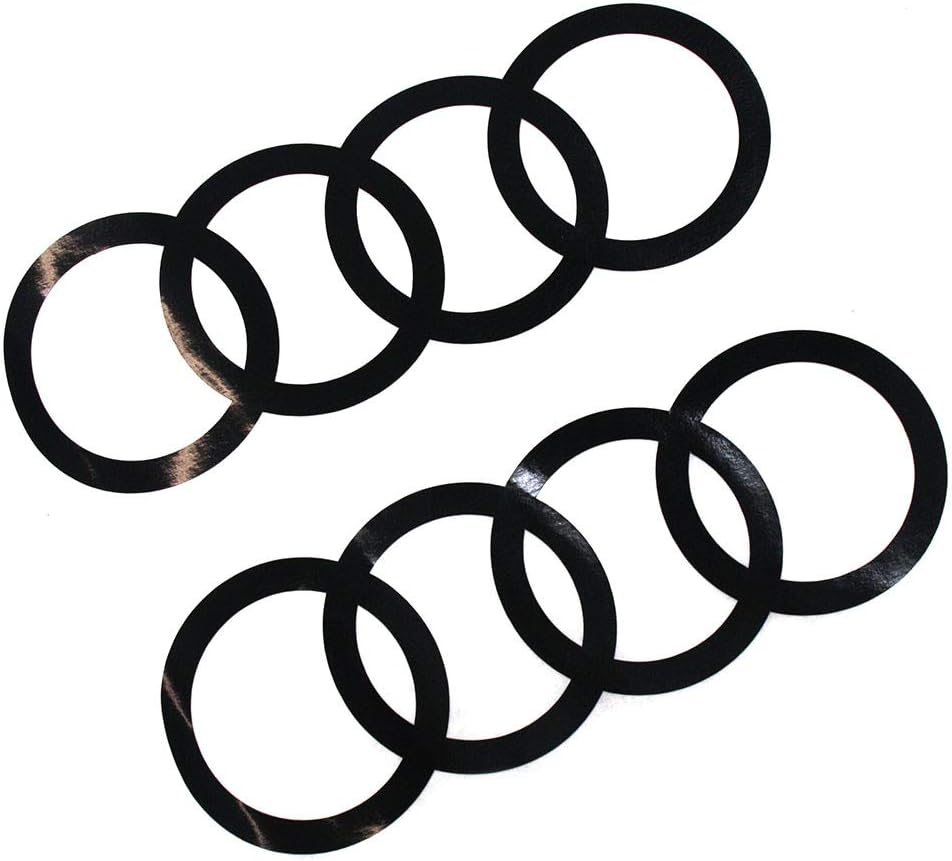 Audi 8W0064317FY9B Dekorfolie Ringe Schriftzug Logo brillantschwarz