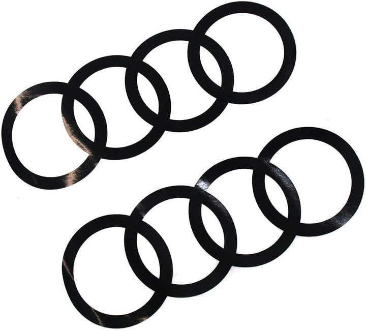 Audi 8W0064317FY9B Dekorfolie Ringe Schriftzug Logo brillantschwarz