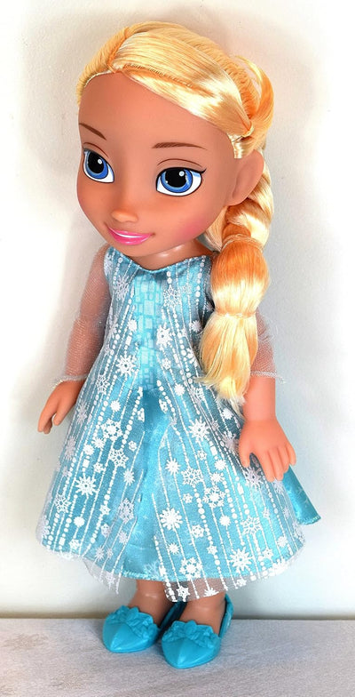 Disney 98921Frozen (Eiskönigin) ELSA Puppe, 35 cm gross, mit glitzerndem Kleid