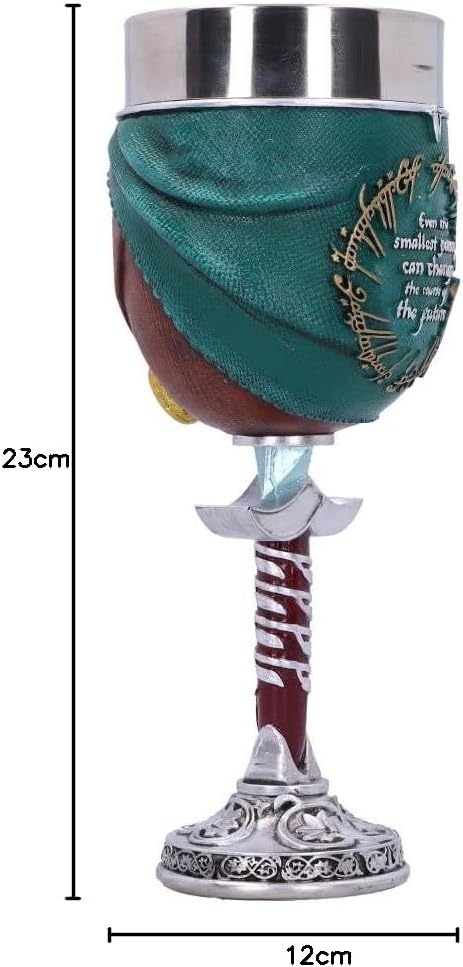 Nemesis Now Offizielles Lizenzprodukt "Herr der Ringe", Frodo-Kelch, Braun, 19,5 cm, B5893V2