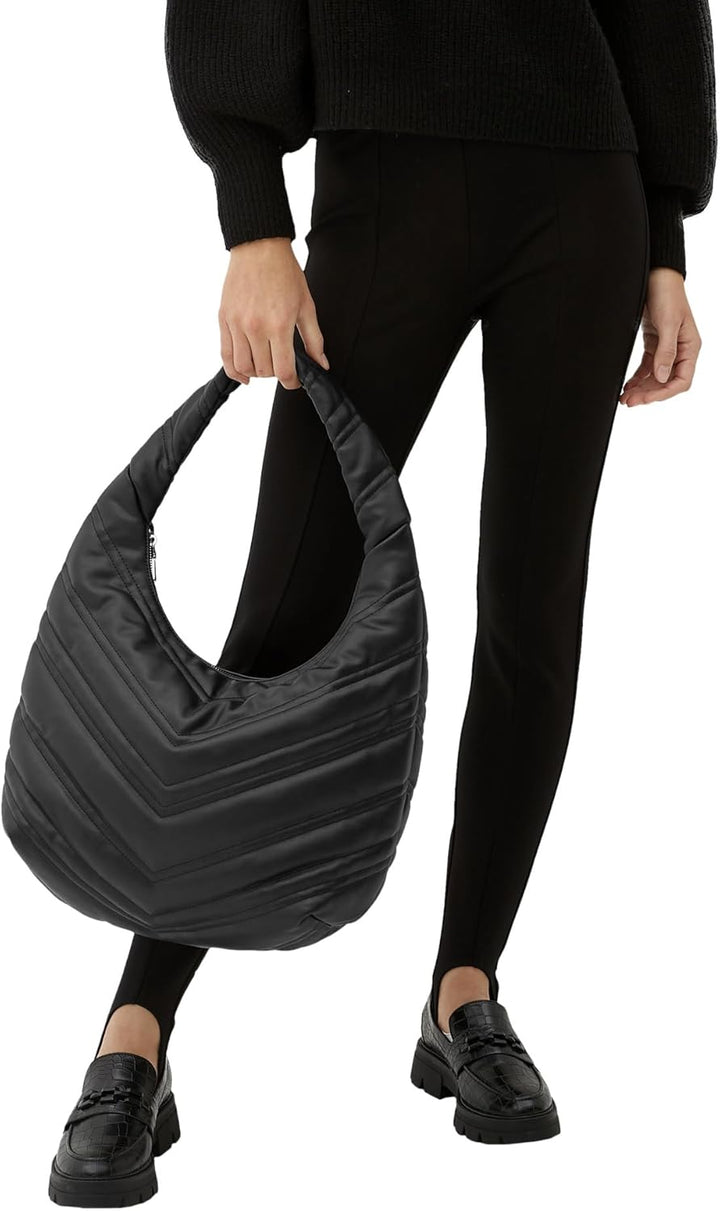 s.Oliver Damen Hobo Bag, Schwarz, Einheitsgrösse EU