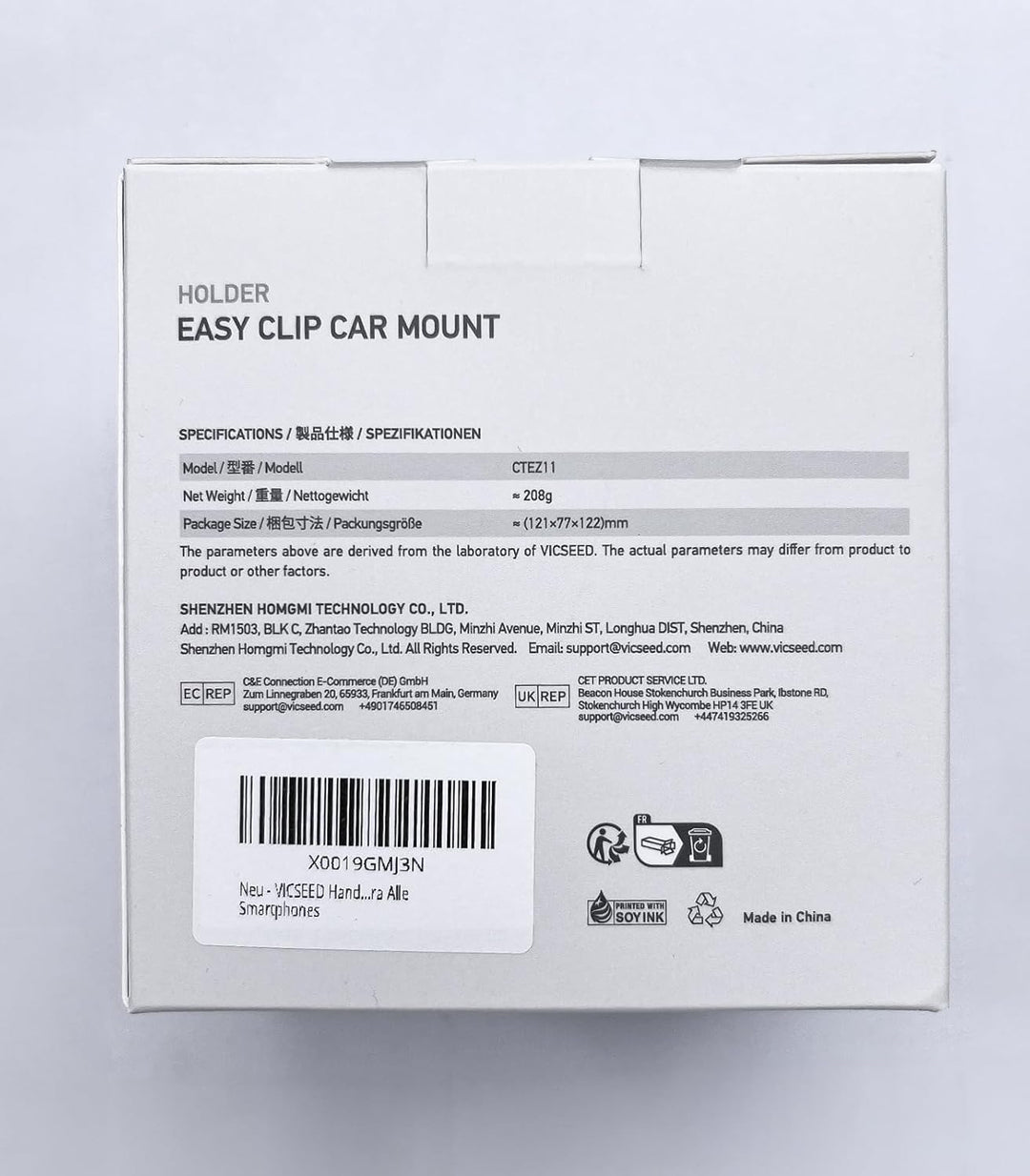 [𝙐𝙥𝙜𝙧𝙖𝙙𝙚 𝙎𝙖𝙪𝙜𝙠𝙧𝙖𝙛𝙩] VICSEED Handyhalterung Auto [Fällt Nie ab] 3 in 1 Kfz Handyhalter Saugnapf & Lüf