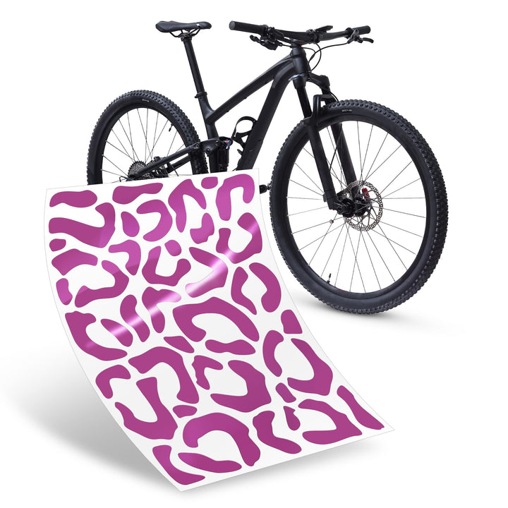 Riesel Design ® Fahrrad Aufkleber Set, 20 x 15 cm, Sticker Kit für Rahmen und Helme, Witterungsbestä