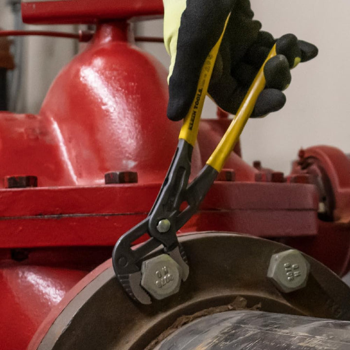 Klein Tools D504-10B Pumpenzange, schnell verstellbare Feder- und Nutkralle, Wasserpumpenzange, 25,4