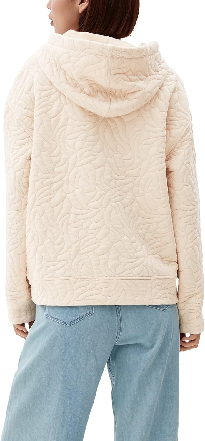 s.Oliver Damen Sweatshirt Jacke 42 Beige, 42 Beige