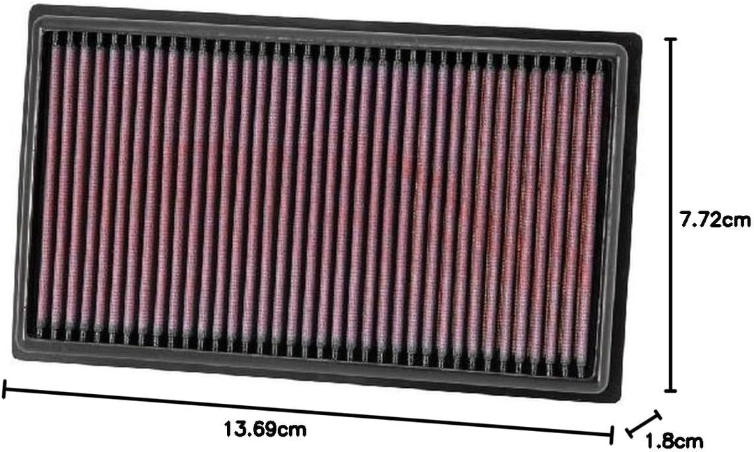 K&N 33-2999 Motorluftfilter: Hochleistung, Prämie, Abwaschbar, Ersatzfilter,Erhöhte Leistung, 2009-2