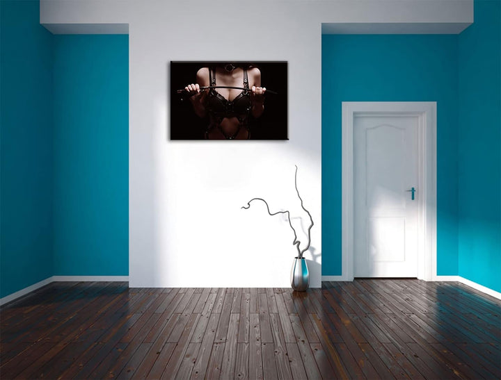 Pixxprint Domina als Leinwandbild | Grösse: 100x70 cm | Wandbild | Kunstdruck | fertig bespannt, 100