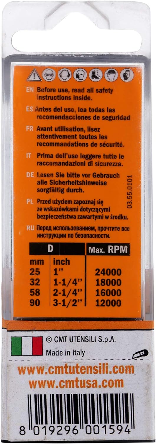 CMT Orange Tools 915.817.11 V (90) HM – Fräser Steckplätze S 12 D 31.7 x 16