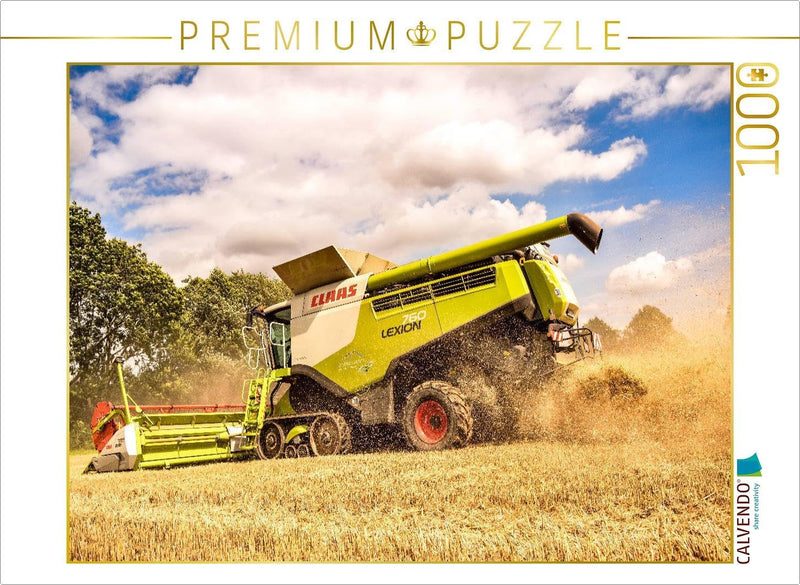 CALVENDO Puzzle Landwirtschaft - Giganten im Kornfeld 1000 Teile Lege-Grösse 64 x 48 cm Foto-Puzzle