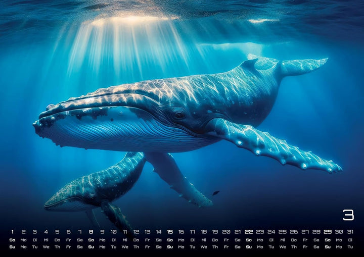 Sealife - verborgene Tiefen - 2026 - Kalender DIN A2: Der Wandkalender mit den schönsten Unterwasser