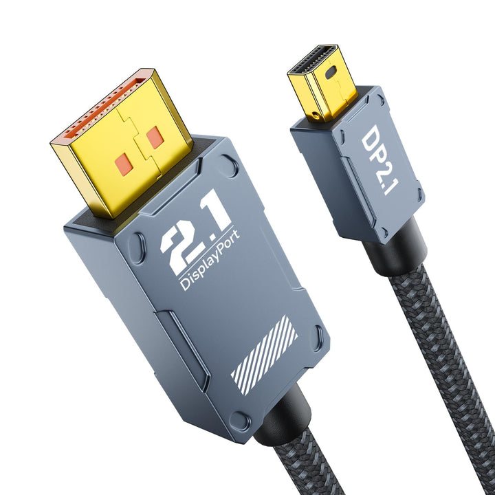 Mini DisplayPort auf DisplayPort 2.1 Kabel, Bi-Direktionale DP zu Mini DP [16K@60Hz, 8K@120Hz, 4K@14