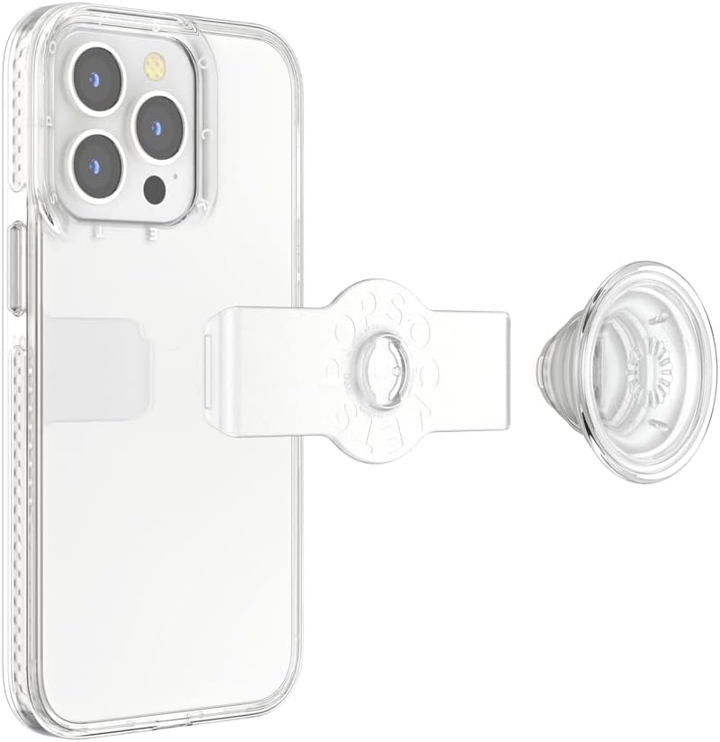 PopSockets: PopCase Hülle für iPhone 13 Pro mit Abnehmbarem PopGrip Slide Sockel und Griff mit Austa