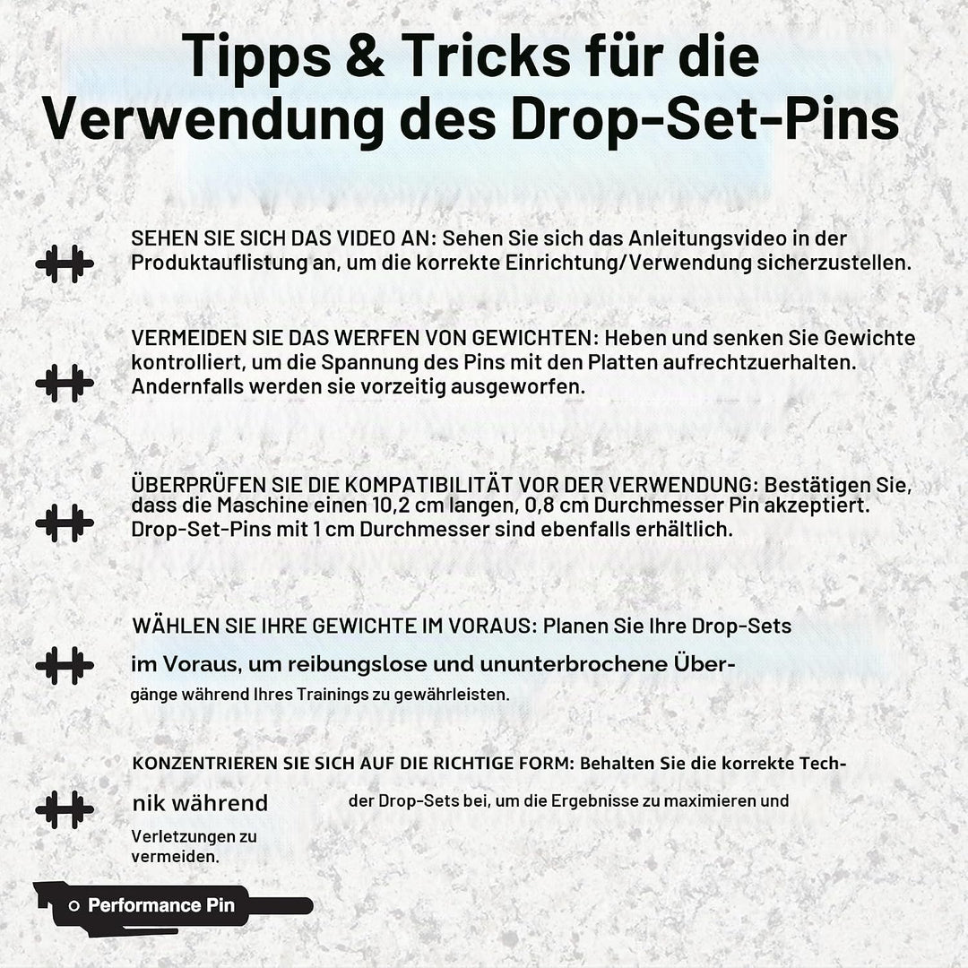 High Performance Gewicht Stack Pin