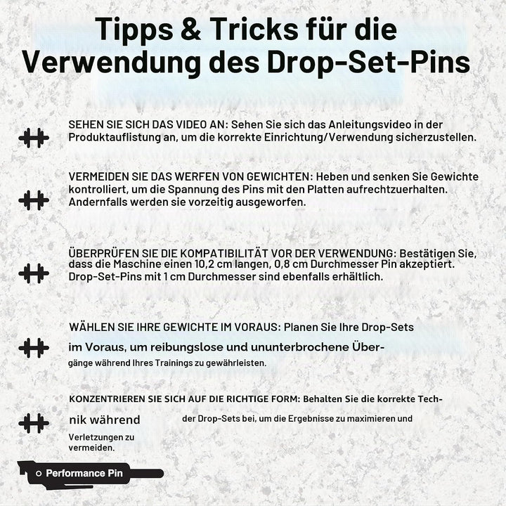 High Performance Gewicht Stack Pin