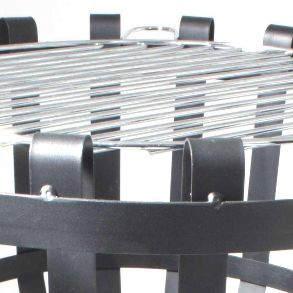 Garden Pleasure Feuerkorb mit Aschefänger schwarz
