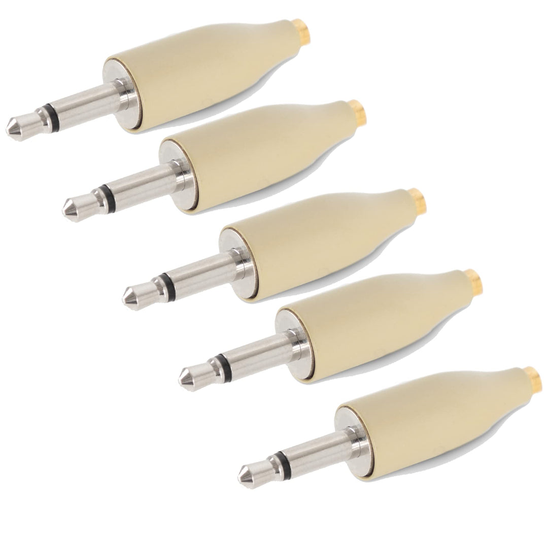 Pronomic Funk-Adapter L1 5er Set - Für EA-Serie Mikrofone 3,5mm Klinke 2-polig, Standard - Schraubba