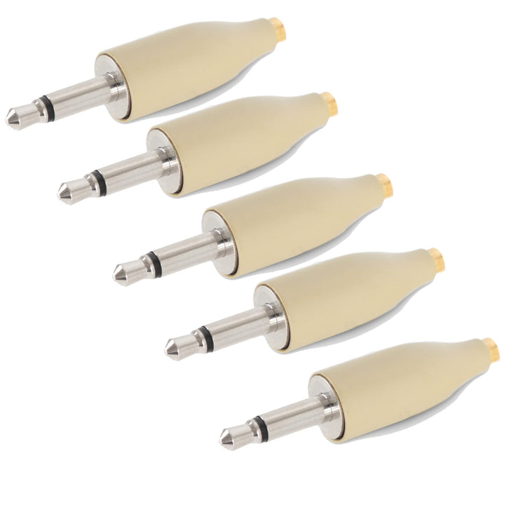 Pronomic Funk-Adapter L1 5er Set - Für EA-Serie Mikrofone 3,5mm Klinke 2-polig, Standard - Schraubba
