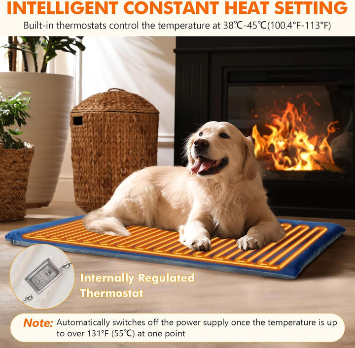 pecute Haustier Heizkissen, Outdoor Heizdecke Haustier wasserdichte IPX7, Elektrisches Heizkissen fü
