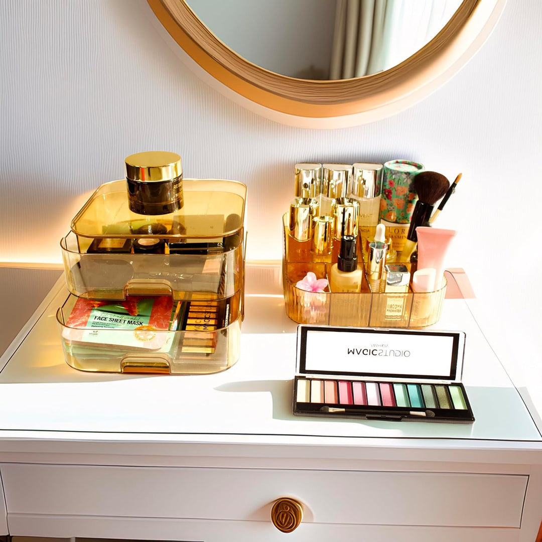 Schminktisch organizer - Make up Organizer mit Schubladen - Kosmetik Organizer - Parfüm Organizer -