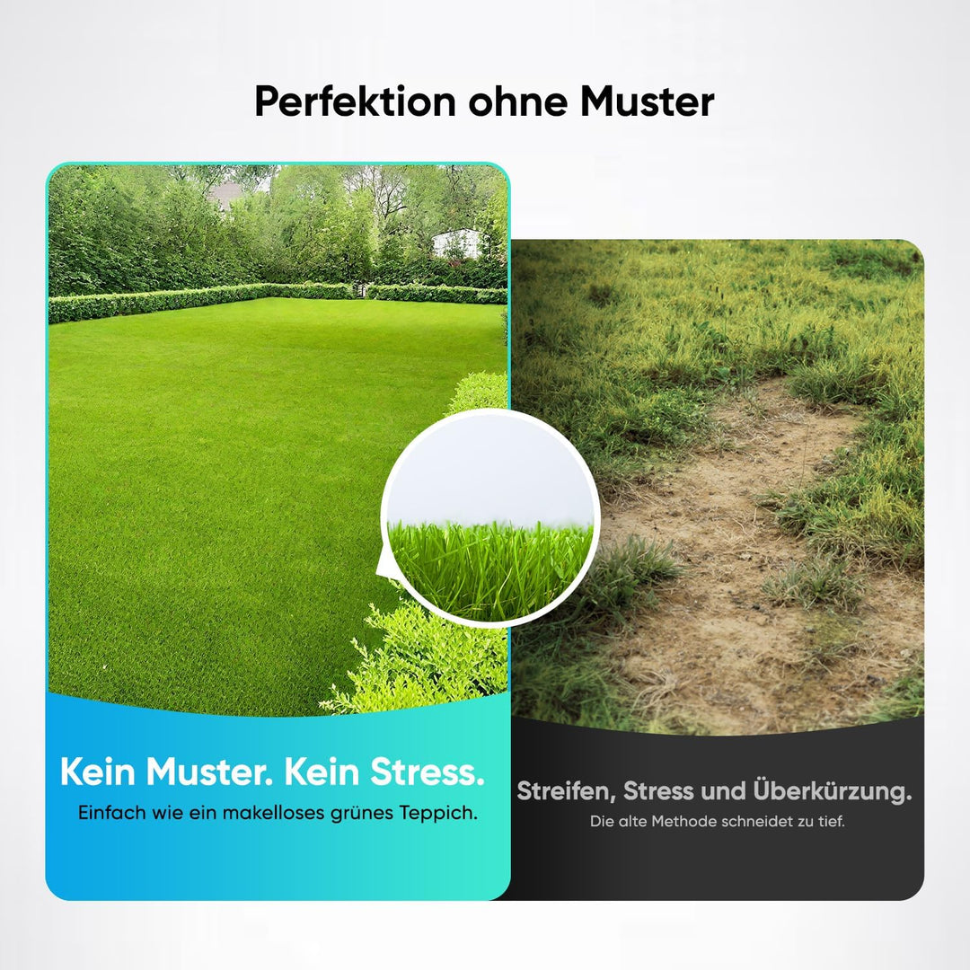 Sunseeker V3 Plus Mähroboter ohne Begrenzungskabel 1000 m², Vision AI Doppel-Auge, 42% Steigung, App