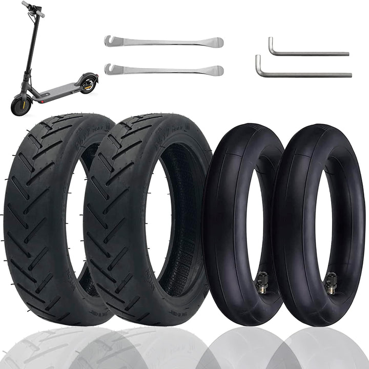 OUXI 4pcs E-Scooter-Reifen 8 1/2 Reifen mit 1 Reifen und 1 Schlauchpaket E-Scooter Ersatzschlauch +