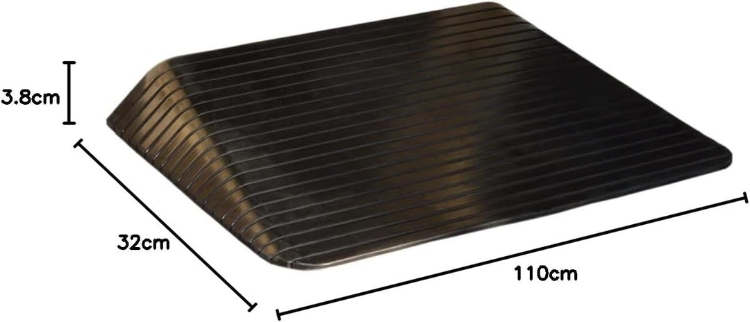 HomeCare Schwellenrampe | Türschwellenrampe | Rampe für Türschwellen (3,8 x 32 x 110 cm), 3,8 x 32 x