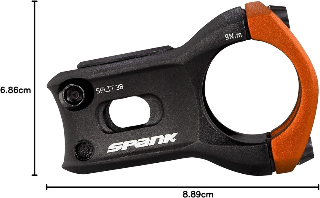 Spank Split + Stem .. Orange 43 mm, Orange 43 mm