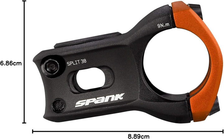 Spank Split + Stem .. Orange 43 mm, Orange 43 mm