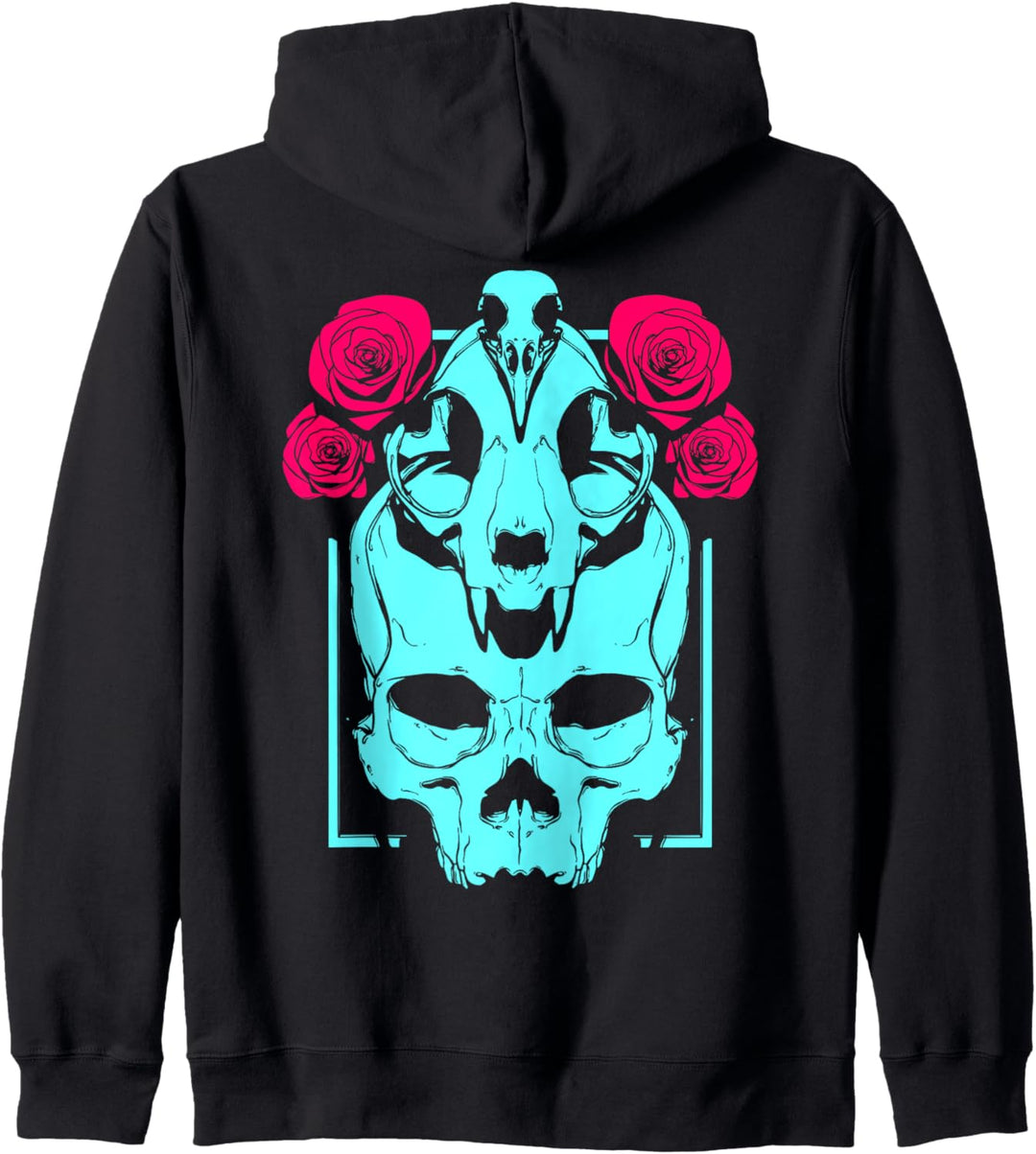 Goth Aesthetic Grunge Edgy E-Girl Gothic Punk Witch | Skull Kapuzenjacke