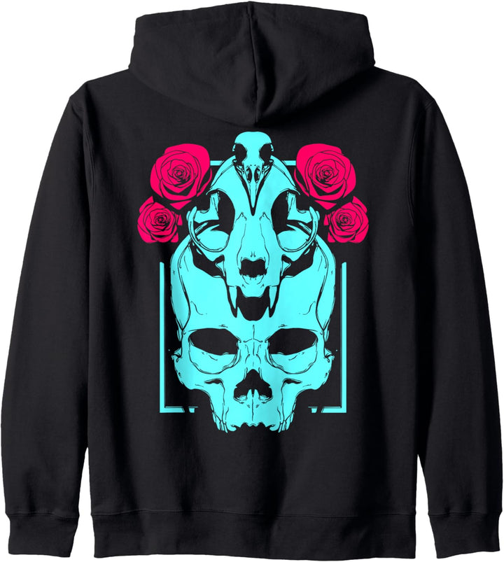 Goth Aesthetic Grunge Edgy E-Girl Gothic Punk Witch | Skull Kapuzenjacke